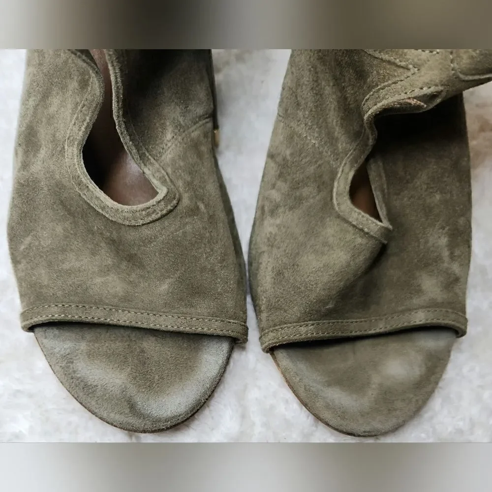 Aquazzura sexy thing suede wedges size 40(USA 9)